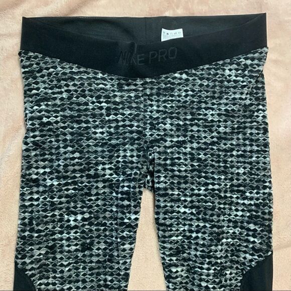 Nike Pro Hyperwarm Brushed Training Tights Leggings XXL - Picture 4 of 13